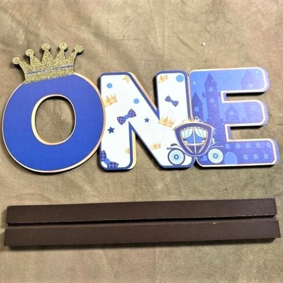 AGE 1 GROWING UP Birthday GIRL Enesco Age 1 Figurine Teddy Bear & #1 SIGN - Picture 5 of 5